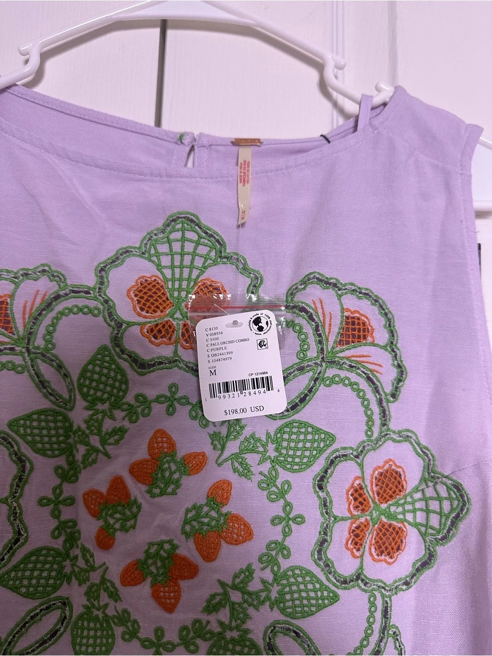 Free People Electric Garden Mini Dress 🪴 Msrp$198 NWT